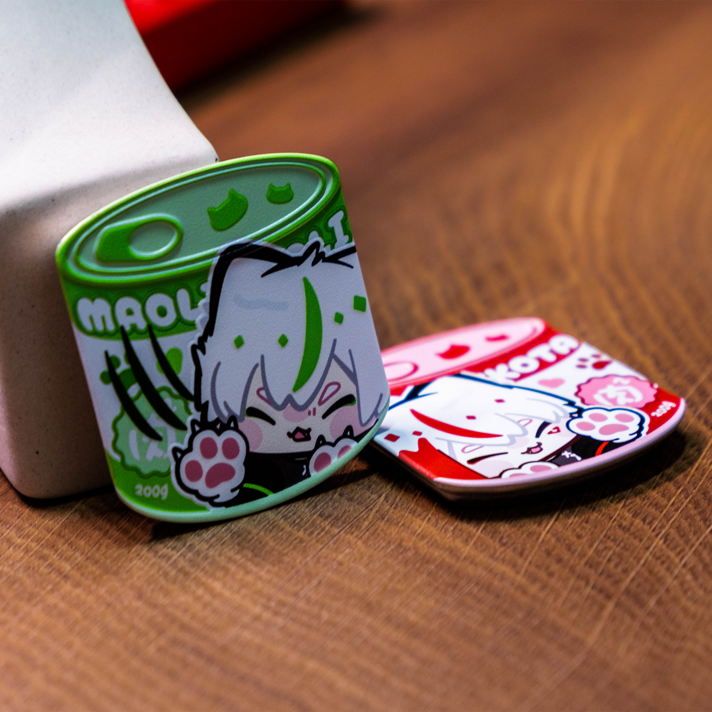 【NEW】魔王貓罐頭胸章